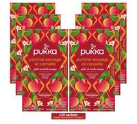Lipton Pukka Infusion bio pomme sauvage et cannelle Infusion bio et ayurvédique, commerce équitable 6 x 20 sachets 120