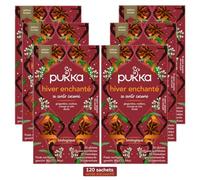 Lipton Pukka Infusion d'hiver enchantée bio Infusion bio et ayurvédique, commerce équitable 6 x 20 sachets 120