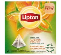 Lipton Pyramids Green Tea Mandarin & Orange, 20 Tea bags - 1 unit