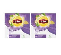 Lipton, Séléction Détente, Coffret Infusion, Goût Tilleul, Relaxation, Certifié Rainforest Alliance, 2x100 Sachets d'Origine Végétale - 200 sachets