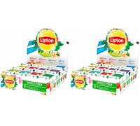 Lipton, Séléction Détente, Coffret Thé et Infusions, 12 Goûts Différents, Thé Vert, Thé Noir et Infusions, Infusion à Froid ou Chaud, 1 Boite de 180 Sachets (Lot de 2)
