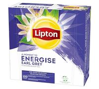 Lipton, Séléction Détente, Coffret Thé Noir, Goût Earl Grey, Thé Noir Aromatisé, Certifié Rainforest Alliance, 100 Sachets d'Origine Végétale