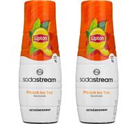 Lipton Sirop de thé glacé Pêche 2x440ml SodaStream concentré Rafraîchissement