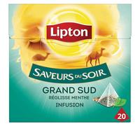 Lipton Thé glacé Afrique du Sud réglisse menthe 20 sachets de thé