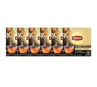 Lipton Thé noir Vanille et Caramel – 6 x 20 sachets pyramide (120 sachets)