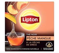 Lipton Thé noir Pêche de Grèce et mangue – 20 sachets Pyramid®