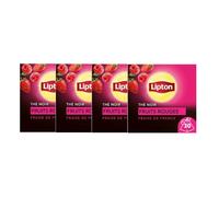 Lipton - Thé Fruits Rouges 20 Sachets Pyramid - Lot De 4 - Prix Du Lot - Livraison En France Métropolitaine