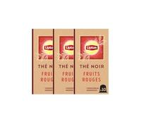 Lipton, Thé Noir, Goût Fruits Rouges, Capsules Compatibles Nespresso, Vitalité, Ingrédients d'Origine 100% Naturelle, 30 Capsules