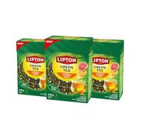 Lipton - Thé Vert aux Agrumes en Vrac 3x100 g - Mélange d’Agrumes, 100% Naturel - Lot de 3x100g