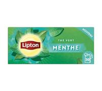 LIPTON - Thé Vert aux Notes Fraîches de Menthe, Infusion Relaxante et Revigorante (30 Sachets) - Lot de 4 - vendu par Lot