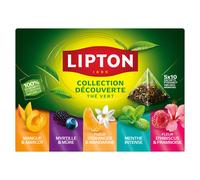 Lipton Thé vert coffret collection découverte - Boîte de 50 sachets Pyramid