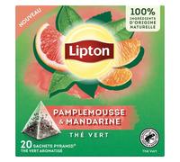 Lipton Thé Vert Pamplemousse Mandarine - 20, 32 g