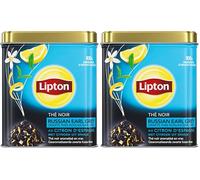 Lipton VRAC Thé Noir Russian Earl Grey, au citron d'Espagne 150g (Lot de 2)