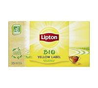LIPTON - Yellow Label Bio 25 Sachets 50G - Lot De 4 - Vendu Par Lot