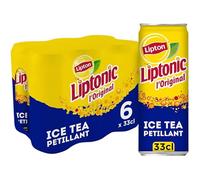 LIPTONIC Ice Tea Thé Glacé Saveur Citron Vert - Lot de 24x33cl