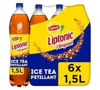 LIPTONIC Ice Tea Thé Glacé Saveur Citron Vert - Lot de 6x1,5L