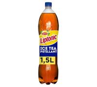 LIPTONIC - Thé Glacé Pétillant au Citron Vert, Fraîcheur Acidulée et Légère (Bouteille 1.5L) - Le lot de 4