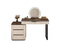 LiQENT-149 Coiffeuse Bureau de vanité for Petit Espace avec Commode, lumières LED combinées for Chambre à Coucher Marchand de vanité