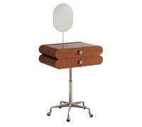 LiQENT-149 Coiffeuse Coiffeuse Mobile rétro Petite Coiffeuse avec Miroir de Maquillage Table de Maquillage de Ferme avec tiroir de Rangement de Bijoux for Chambre à Coucher Marchand de vanité(Bruin)