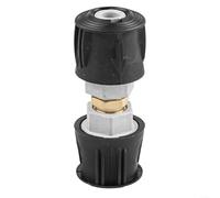 Liqi Dispositif d'accueil en aluminium avec joints d'entrée et de sortie d'hydrogène pour machine de nettoyage de voiture, raccord de connecteur, noir/argenté