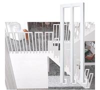 LIQONWAG Barre Dert de Sécurité Antidérapante En Fer Forgé En Forme de U Pour Greniers Et Couloirs, Système de Garde-Corps Intérieur/Extérieur Durable/M S - 4 Pcs/105Cm/41.3 in