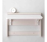 LIQONWAG Établi Pliable Robuste - Table À Linge Murale Avecrts D'Étagères Métalliques Pliables, Design Compact Pour Les Petits Espaces/F/83 * 47Cm/33 * 18.5In
