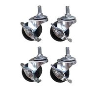 LIQONWAG Roulettes Pivotantes de 50 Mm, 4 Roulettes Robustes En Nylon Pour Meubles,Rt En Acier Inoxydable, Roulement À Billes Pour Un Déplacement Fluide, Roulettes de Chariot Avec Vis, Charge Maximale