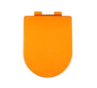 LIQONWAG Siège de Toilette Coloré En Forme de D - Siège de Toilette À Fermeture Douce Avec Dégagement Rapide À Deux Boutons, Facile À Nettoyer Et À Installer Avec Charnière Fixe Supérieure, En Forme d