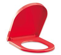 LIQONWAG Siège de Toilettengé En Pp, Forme D, Fermeture Lente Avec Charnières À Dégagement Rapide, Facile À Installer Et À Nettoyer, Charnière Réglable À 360°, Couvercle Et Siège À Fermeture Silencieu
