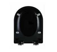 LIQONWAG Siège de Toilettengé Violet En Pp En Forme de D Avec Charnières À Fermeture Silencieuse Et À Dégagement Rapide, Charnière Réglable À 360°, Facile À Installer Et À Nettoyer, Montage Sur Le Des