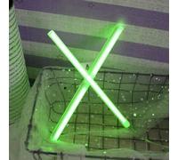 LIQS LED Lettre Néon Signe,Alimentation Par Batterie et USB Lampe de Nuit au Néon Décoration Néon Sign Wall Light Chambre D'enfant (X, Vert)