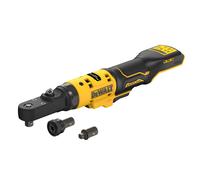 Clé à cliquet DEWALT XR 12V Brushless - Têtes interchangeables 1/4, 3/8" et porte-embout hexagonal 1/4" - DCF500N-XJ"