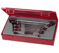 Teng - TT6508r Ratchet Peigne Spanner Set 8PC - TENTT6508R