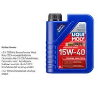 LIQUI MOLY 15W-40 Touring High Tech 1L huile moteur pour Acea A3 B4 E2 Api Sl