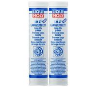 Liqui Moly Graisse Lubrifiante LM 47 Graisse De Longue Durée + MoS2 3520 2x400 G