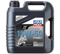 Huile moteur Liqui Moly 4T 15W-50 pour moto, bidon de 4 litres, API SN Plus 1689