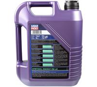 Liqui Moly huile moteur 0W-40 Synthétique Énergie 6 L Acea A3 B4 Api Sn