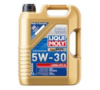 Huile moteur Liqui Moly Longlife III 5W-30, 5 litres, VW 504 00, VW 507 00 20647