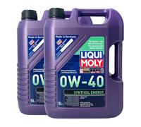 LIQUI MOLY Huile Synthétique Énergie 0W-40 Ford WSS-M2C937-A MB 229.3, 2x5 Litre