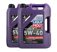 LIQUI MOLY Huile Synthétique High Tech 5W-40 Acea A3/B4, MB 229.3, 2x5 Litre