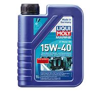 LIQUI MOLY Marine 4T Motor Oil 15W-40, 1 L, Huile de moteur minéral de démarrage, SKU: 25015, neutre