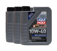 LIQUI MOLY Mos2 Leichtlauf 10W-40 Huile Moteur ACEA A3/B4, API SL, 3x1 Litre