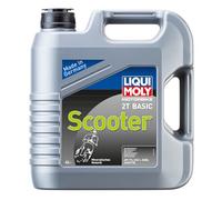 LIQUI MOLY Motorbike 2T Basic Scooter, 4 L, Huile de moto à 2 coups, SKU: 1237