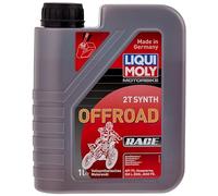 LIQUI MOLY Motorbike 2T Synth Offroad Race, 1 L, Huile de moto à 2 coups, SKU: 3063, Gris
