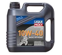 LIQUI MOLY Motorbike 4T 10W-40 Basic Offroad, 4 L, Huile de moto à 4 coups, SKU: 3062, Noir
