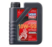 LIQUI MOLY Motorbike 4T Synth 10W-50 Offroad Race, 1 L, Huile de moto à 4 coups, SKU: 3051, neutre