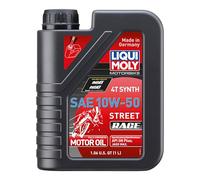 LIQUI MOLY Motorbike 4T Synth 10W-50 Street Race, 1 L, Huile de moto à 4 coups, SKU: 1502