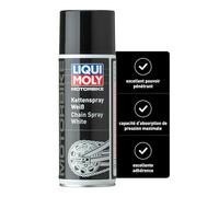 LIQUI MOLY Motorbike Graisse chaîne en aérosol, blanche, 400 ml, Lubrifiant harcelé par moto sans cuivre, SKU: 5981
