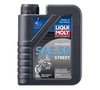 LIQUI MOLY Motorbike HD-Classic SAE 50 Street, 1 L, Huile de moteur minéral Motorad, SKU: 1572