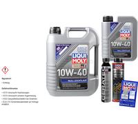 Liqui Moly Original Set 6L MoS2 Leichtlauf 10W-40 Cera Tec Huile Détergent